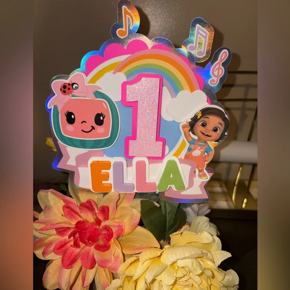 Ella’s 1st Birthday Cake Topper
